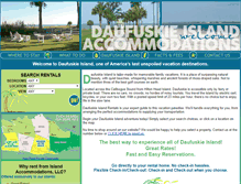 Tablet Screenshot of daufuskieislandrentals.com